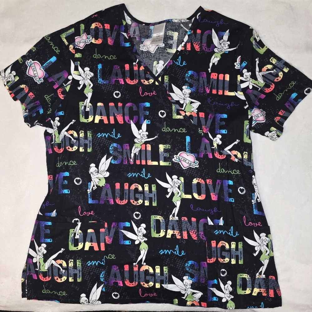Disney - Tinkerbell Scrub Top